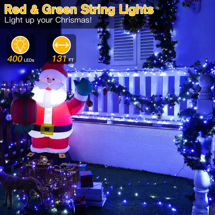 Christmas lights 500 LEDs white cold with remote control outdoors