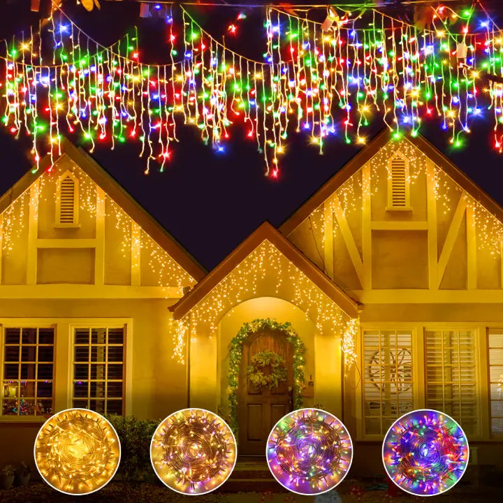 Ollny Christmas Lights 800 LEDs 330ft LED Outdoor String Lights Warm White with