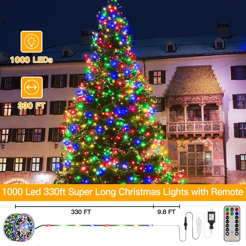 Smart Color Changing Christmas Lights, 66Ft 200 LED String Lights Plug in  with R
