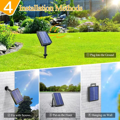 40 ft outdoor solar string lights